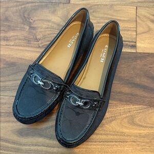 Coach Black Signature Loafers for Women Brand New Never Worn